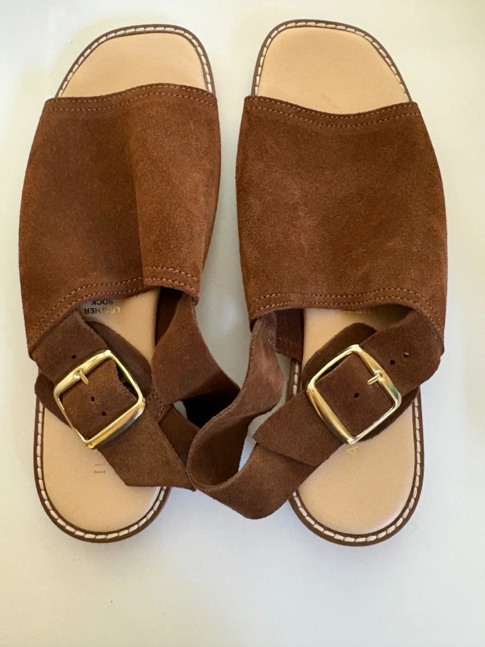 Ilaria Sartori® Brown Suede Sandals Size 7.5